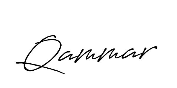 Design your own signature with our free online signature maker. With this signature software, you can create a handwritten (Antro_Vectra_Bolder) signature for name Qammar. Qammar signature style 7 images and pictures png