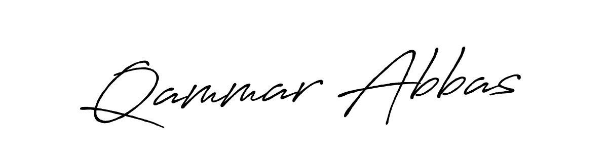 Also we have Qammar Abbas name is the best signature style. Create professional handwritten signature collection using Antro_Vectra_Bolder autograph style. Qammar Abbas signature style 7 images and pictures png