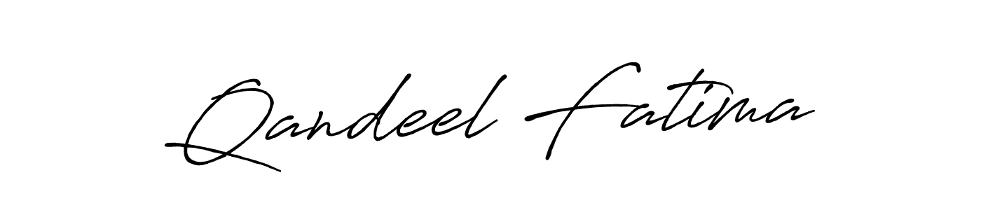 Qandeel Fatima stylish signature style. Best Handwritten Sign (Antro_Vectra_Bolder) for my name. Handwritten Signature Collection Ideas for my name Qandeel Fatima. Qandeel Fatima signature style 7 images and pictures png