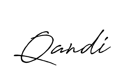 Make a beautiful signature design for name Qandi. Use this online signature maker to create a handwritten signature for free. Qandi signature style 7 images and pictures png