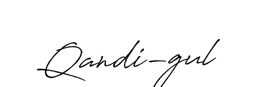 The best way (Antro_Vectra_Bolder) to make a short signature is to pick only two or three words in your name. The name Qandi-gul include a total of six letters. For converting this name. Qandi-gul signature style 7 images and pictures png