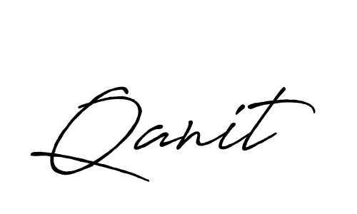 Use a signature maker to create a handwritten signature online. With this signature software, you can design (Antro_Vectra_Bolder) your own signature for name Qanit. Qanit signature style 7 images and pictures png