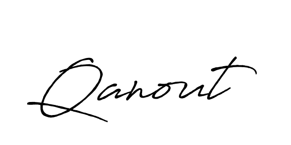 Qanout stylish signature style. Best Handwritten Sign (Antro_Vectra_Bolder) for my name. Handwritten Signature Collection Ideas for my name Qanout. Qanout signature style 7 images and pictures png