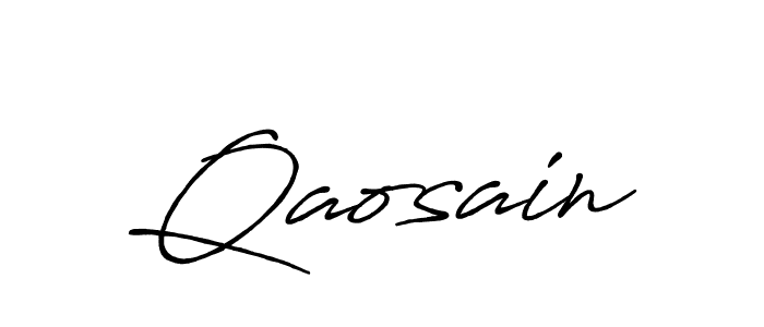 You should practise on your own different ways (Antro_Vectra_Bolder) to write your name (Qaosain) in signature. don't let someone else do it for you. Qaosain signature style 7 images and pictures png