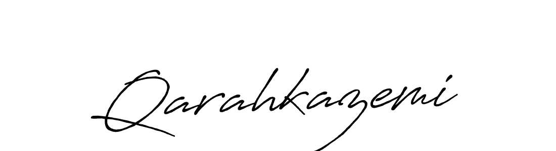 if you are searching for the best signature style for your name Qarahkazemi. so please give up your signature search. here we have designed multiple signature styles  using Antro_Vectra_Bolder. Qarahkazemi signature style 7 images and pictures png