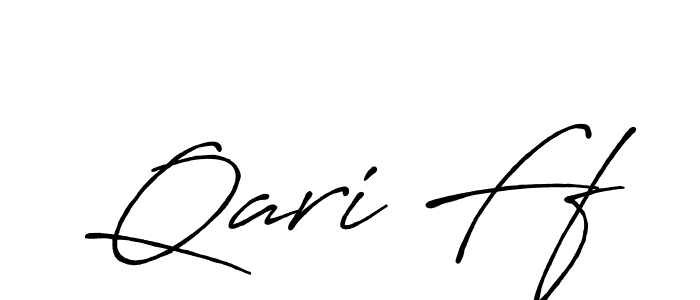 Also You can easily find your signature by using the search form. We will create Qari Ff name handwritten signature images for you free of cost using Antro_Vectra_Bolder sign style. Qari Ff signature style 7 images and pictures png