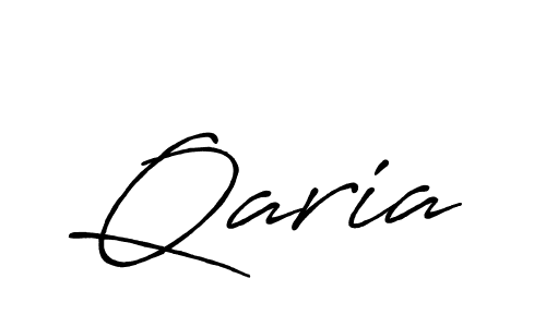 Make a beautiful signature design for name Qaria. With this signature (Antro_Vectra_Bolder) style, you can create a handwritten signature for free. Qaria signature style 7 images and pictures png