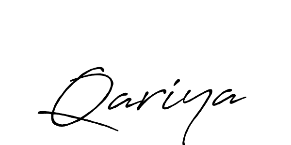 Design your own signature with our free online signature maker. With this signature software, you can create a handwritten (Antro_Vectra_Bolder) signature for name Qariya. Qariya signature style 7 images and pictures png