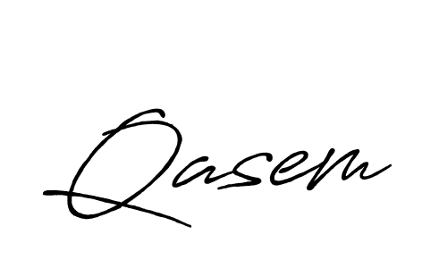 Qasem stylish signature style. Best Handwritten Sign (Antro_Vectra_Bolder) for my name. Handwritten Signature Collection Ideas for my name Qasem. Qasem signature style 7 images and pictures png