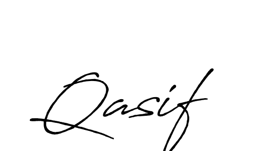 Qasif stylish signature style. Best Handwritten Sign (Antro_Vectra_Bolder) for my name. Handwritten Signature Collection Ideas for my name Qasif. Qasif signature style 7 images and pictures png