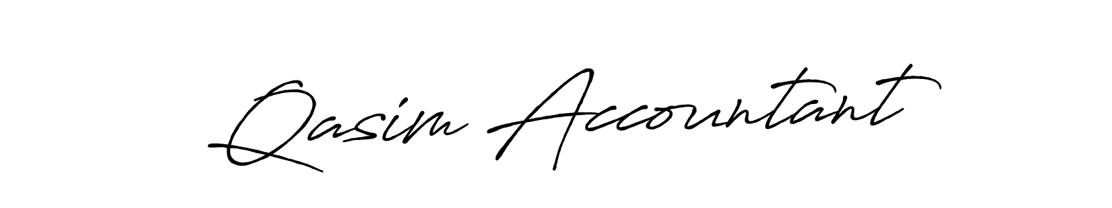 It looks lik you need a new signature style for name Qasim Accountant. Design unique handwritten (Antro_Vectra_Bolder) signature with our free signature maker in just a few clicks. Qasim Accountant signature style 7 images and pictures png