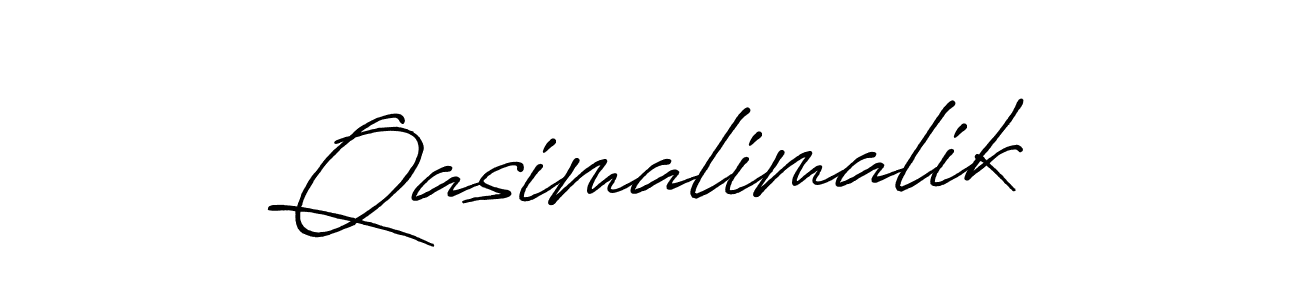 Design your own signature with our free online signature maker. With this signature software, you can create a handwritten (Antro_Vectra_Bolder) signature for name Qasimalimalik. Qasimalimalik signature style 7 images and pictures png