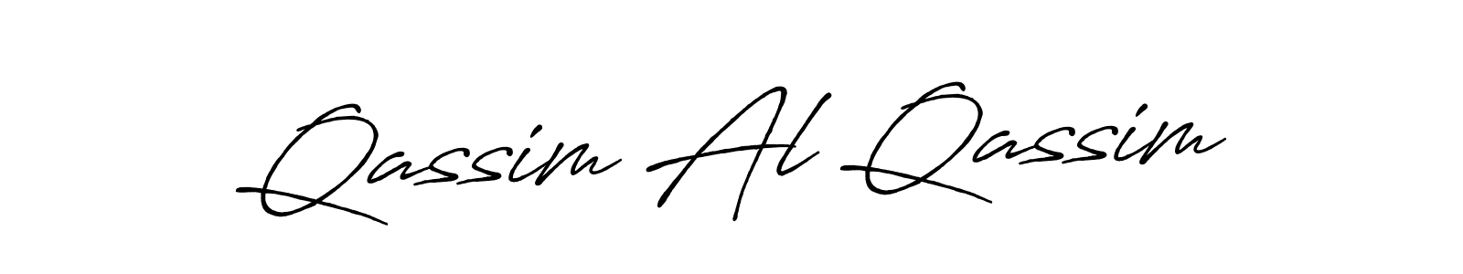 The best way (Antro_Vectra_Bolder) to make a short signature is to pick only two or three words in your name. The name Qassim Al Qassim include a total of six letters. For converting this name. Qassim Al Qassim signature style 7 images and pictures png
