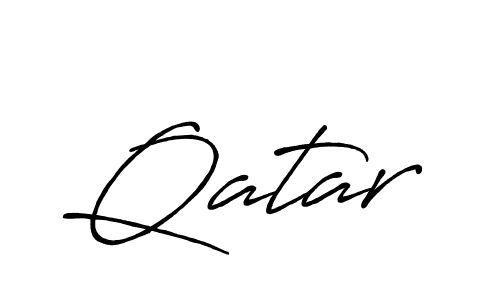 Qatar stylish signature style. Best Handwritten Sign (Antro_Vectra_Bolder) for my name. Handwritten Signature Collection Ideas for my name Qatar. Qatar signature style 7 images and pictures png