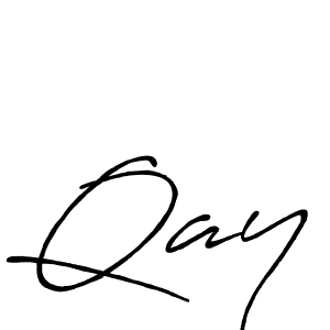 How to make Qay signature? Antro_Vectra_Bolder is a professional autograph style. Create handwritten signature for Qay name. Qay signature style 7 images and pictures png