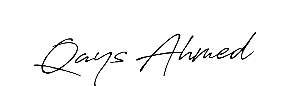 The best way (Antro_Vectra_Bolder) to make a short signature is to pick only two or three words in your name. The name Qays Ahmed include a total of six letters. For converting this name. Qays Ahmed signature style 7 images and pictures png