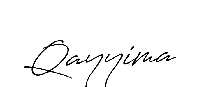 How to make Qayyima name signature. Use Antro_Vectra_Bolder style for creating short signs online. This is the latest handwritten sign. Qayyima signature style 7 images and pictures png