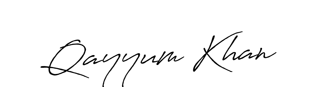 Antro_Vectra_Bolder is a professional signature style that is perfect for those who want to add a touch of class to their signature. It is also a great choice for those who want to make their signature more unique. Get Qayyum Khan name to fancy signature for free. Qayyum Khan signature style 7 images and pictures png