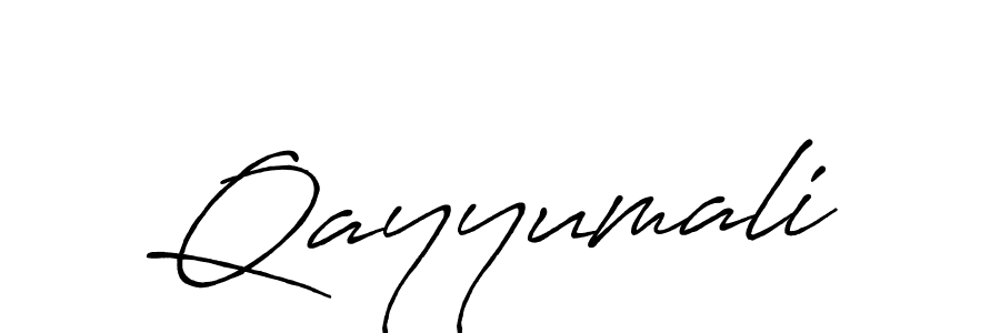 How to make Qayyumali name signature. Use Antro_Vectra_Bolder style for creating short signs online. This is the latest handwritten sign. Qayyumali signature style 7 images and pictures png