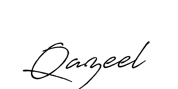 Antro_Vectra_Bolder is a professional signature style that is perfect for those who want to add a touch of class to their signature. It is also a great choice for those who want to make their signature more unique. Get Qazeel name to fancy signature for free. Qazeel signature style 7 images and pictures png