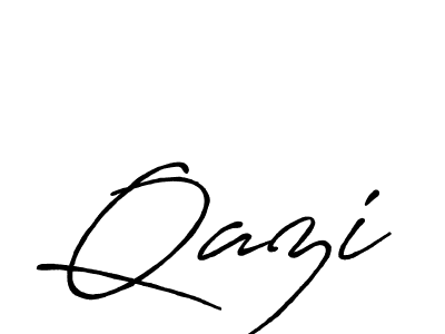 How to Draw Qazi signature style? Antro_Vectra_Bolder is a latest design signature styles for name Qazi. Qazi signature style 7 images and pictures png