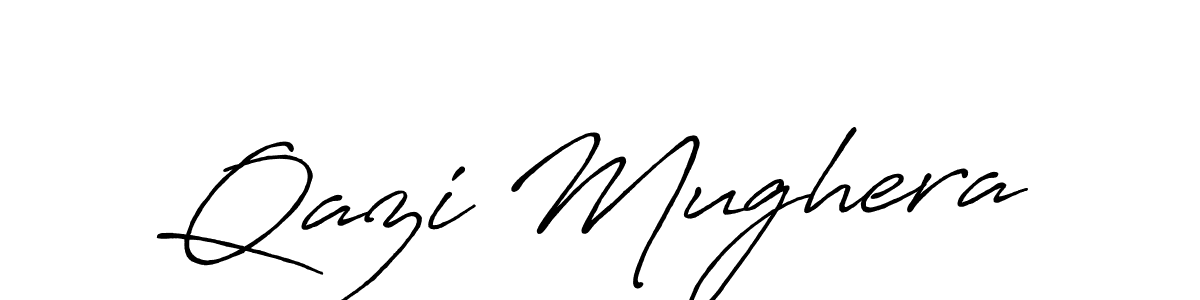 Similarly Antro_Vectra_Bolder is the best handwritten signature design. Signature creator online .You can use it as an online autograph creator for name Qazi Mughera. Qazi Mughera signature style 7 images and pictures png