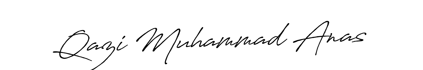 Use a signature maker to create a handwritten signature online. With this signature software, you can design (Antro_Vectra_Bolder) your own signature for name Qazi Muhammad Anas. Qazi Muhammad Anas signature style 7 images and pictures png