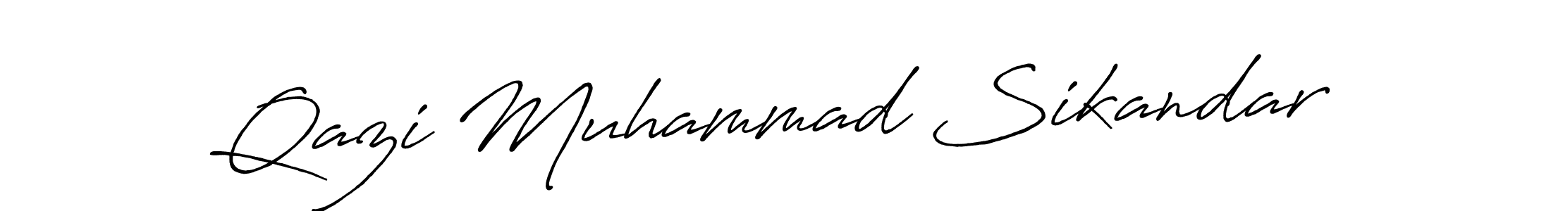 Also You can easily find your signature by using the search form. We will create Qazi Muhammad Sikandar name handwritten signature images for you free of cost using Antro_Vectra_Bolder sign style. Qazi Muhammad Sikandar signature style 7 images and pictures png