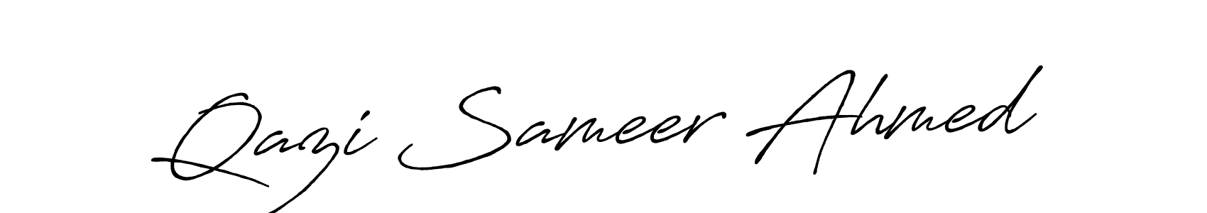 It looks lik you need a new signature style for name Qazi Sameer Ahmed. Design unique handwritten (Antro_Vectra_Bolder) signature with our free signature maker in just a few clicks. Qazi Sameer Ahmed signature style 7 images and pictures png