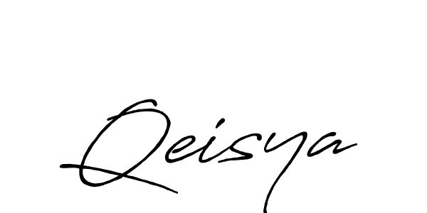 Make a beautiful signature design for name Qeisya. With this signature (Antro_Vectra_Bolder) style, you can create a handwritten signature for free. Qeisya signature style 7 images and pictures png