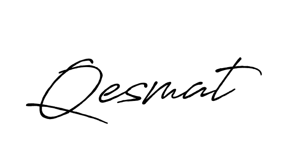 How to make Qesmat signature? Antro_Vectra_Bolder is a professional autograph style. Create handwritten signature for Qesmat name. Qesmat signature style 7 images and pictures png