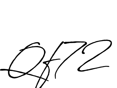 Also we have Qf72 name is the best signature style. Create professional handwritten signature collection using Antro_Vectra_Bolder autograph style. Qf72 signature style 7 images and pictures png