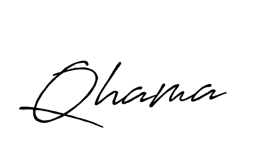 You should practise on your own different ways (Antro_Vectra_Bolder) to write your name (Qhama) in signature. don't let someone else do it for you. Qhama signature style 7 images and pictures png