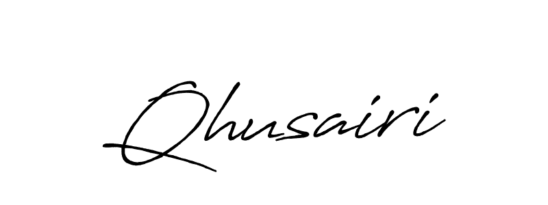 Antro_Vectra_Bolder is a professional signature style that is perfect for those who want to add a touch of class to their signature. It is also a great choice for those who want to make their signature more unique. Get Qhusairi name to fancy signature for free. Qhusairi signature style 7 images and pictures png
