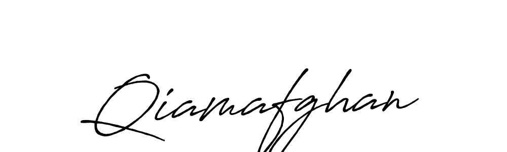 Create a beautiful signature design for name Qiamafghan. With this signature (Antro_Vectra_Bolder) fonts, you can make a handwritten signature for free. Qiamafghan signature style 7 images and pictures png