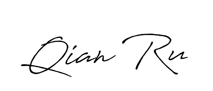 Once you've used our free online signature maker to create your best signature Antro_Vectra_Bolder style, it's time to enjoy all of the benefits that Qian Ru name signing documents. Qian Ru signature style 7 images and pictures png