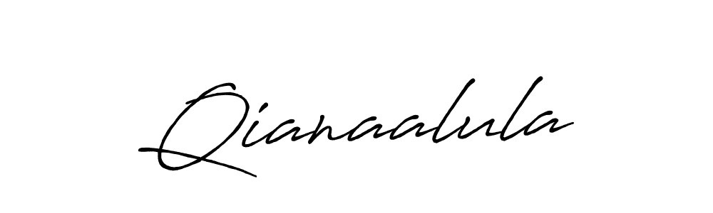 if you are searching for the best signature style for your name Qianaalula. so please give up your signature search. here we have designed multiple signature styles  using Antro_Vectra_Bolder. Qianaalula signature style 7 images and pictures png