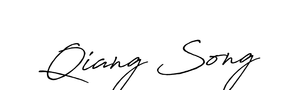 Similarly Antro_Vectra_Bolder is the best handwritten signature design. Signature creator online .You can use it as an online autograph creator for name Qiang Song. Qiang Song signature style 7 images and pictures png