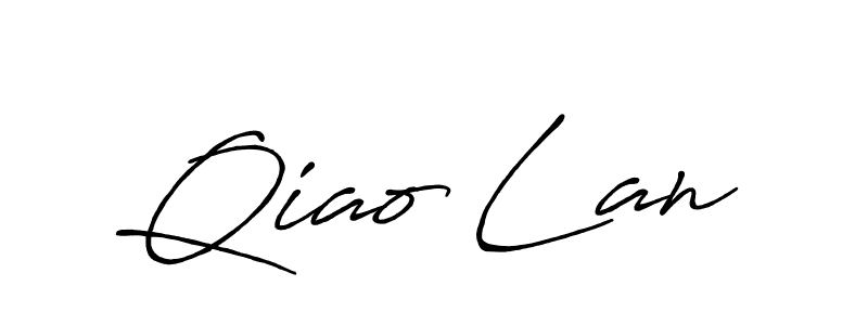 Antro_Vectra_Bolder is a professional signature style that is perfect for those who want to add a touch of class to their signature. It is also a great choice for those who want to make their signature more unique. Get Qiao Lan name to fancy signature for free. Qiao Lan signature style 7 images and pictures png