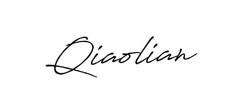 Design your own signature with our free online signature maker. With this signature software, you can create a handwritten (Antro_Vectra_Bolder) signature for name Qiaolian. Qiaolian signature style 7 images and pictures png