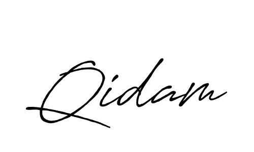 Design your own signature with our free online signature maker. With this signature software, you can create a handwritten (Antro_Vectra_Bolder) signature for name Qidam. Qidam signature style 7 images and pictures png