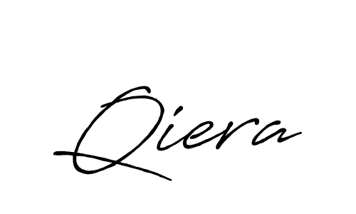 How to make Qiera name signature. Use Antro_Vectra_Bolder style for creating short signs online. This is the latest handwritten sign. Qiera signature style 7 images and pictures png