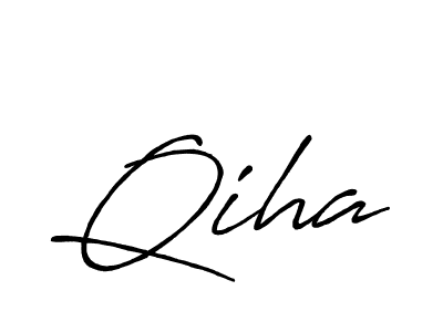 How to Draw Qiha signature style? Antro_Vectra_Bolder is a latest design signature styles for name Qiha. Qiha signature style 7 images and pictures png