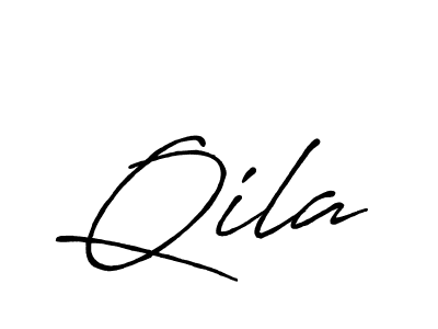 Design your own signature with our free online signature maker. With this signature software, you can create a handwritten (Antro_Vectra_Bolder) signature for name Qila. Qila signature style 7 images and pictures png