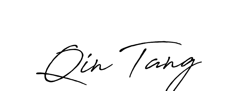 Make a beautiful signature design for name Qin Tang. Use this online signature maker to create a handwritten signature for free. Qin Tang signature style 7 images and pictures png