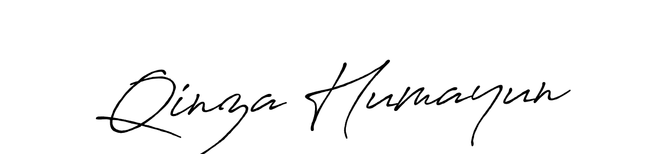 Also we have Qinza Humayun name is the best signature style. Create professional handwritten signature collection using Antro_Vectra_Bolder autograph style. Qinza Humayun signature style 7 images and pictures png