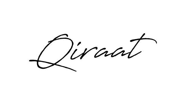 How to make Qiraat name signature. Use Antro_Vectra_Bolder style for creating short signs online. This is the latest handwritten sign. Qiraat signature style 7 images and pictures png