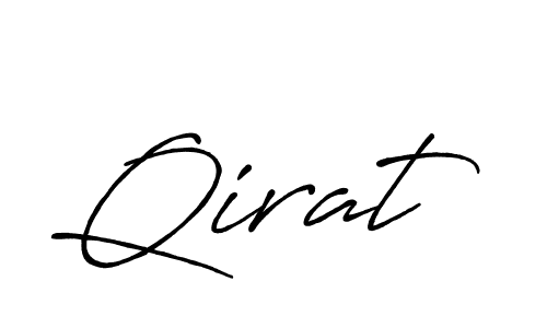 Also we have Qirat name is the best signature style. Create professional handwritten signature collection using Antro_Vectra_Bolder autograph style. Qirat signature style 7 images and pictures png