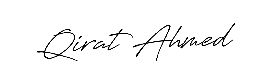 It looks lik you need a new signature style for name Qirat Ahmed. Design unique handwritten (Antro_Vectra_Bolder) signature with our free signature maker in just a few clicks. Qirat Ahmed signature style 7 images and pictures png