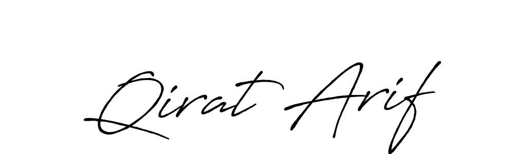 Antro_Vectra_Bolder is a professional signature style that is perfect for those who want to add a touch of class to their signature. It is also a great choice for those who want to make their signature more unique. Get Qirat Arif name to fancy signature for free. Qirat Arif signature style 7 images and pictures png